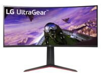 LG Electronics Ultragear 21:9 Curved Gaming LED Monitor 86.42 Cm (34 Inch),Qhd 3440 X 1440,5Ms,160Hz,AMD Freesync Premium,HDR 10,Srgb 99%,Height Adjust Stand,Dp,Hdmi,Speaker,Headphone Out,34Gp63A