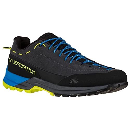 La Sportiva Mens TX Guide Leather Hiking Shoe, Carbon/Lime Punch, 10.5-11