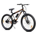 Leader Beast 26T Mountain Cycle for Men with Front Suspension and Dual Disc Brake with Complete Cycle Accessories | Without Gear Cycle - Ideal for 10+ Years (Frame: 18 Inches) (26T, Matt Black)