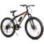 Leader Beast 26T Multispeed (21 Speed) Front Suspension & Dual Disc Brake, Ideal for 12 + Years, Adult,Mountain Bike,Black/Orange,Unisex-Adult,Front,16