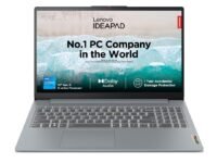 Lenovo IdeaPad Slim 3 12th Gen Intel Core i5-12450H 15.6 Inch (39.6cm) FHD Thin & Light Laptop (16GB/512GB SSD/Windows 11/Office Home 2024/3months Game Pass/Arctic Grey/1.62Kg), 83ER00MCIN