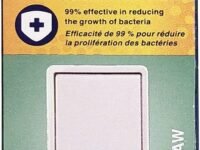 Leviton Antimicrobial 15 Amp 120/277V Decora Rocker 3-Way AC Quiet Switch, 5603-2AW, White