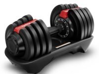 Lifelong Adjustable Dumbbell for Home Gym - 1.5kg to 18kg Easy Dumbbell Weight Adjustment - Iron Weights - Gym Equipment suitable for fitness workout at Home for Men & Women, Black (LLAD04)