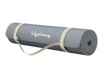 Lifelong LLYM101 Yoga mat for Women & Men EVA Material 10mm Grey Anti Slip for Gym Workout