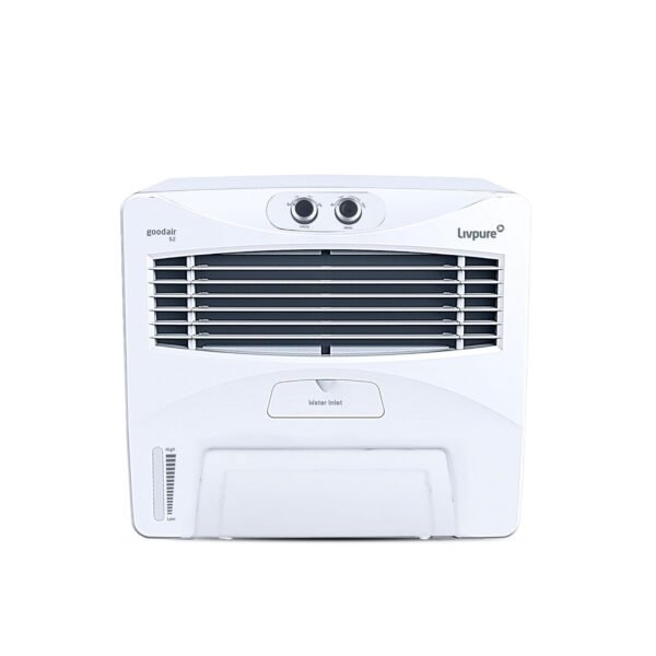 Livpure GoodAir Window 52L Air Cooler | 188 Sq. Ft. Area Coverage| 190 Watt Motor with Overload Protection |Inverter Compatible|Woodwool Cooling Pads |2 Yrs Motor Warranty & 1 Yr Comprehensive (White)