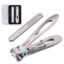 MAYCREATE® Nail Clipper Cutter Nail Cutting Trimmer Toenail Fingernail Cutter Stainless Steel Toenail Clippers for Thick Nails with Nail File