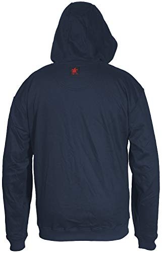 MCR Safety Flame Resistant FR Zip Sweatshirt, Navy, X-Large