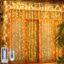 MIRADH 300-LED Plastic Fairy Curtain Lights – Diwali Window Decoration, Navratri Christmas New Year LED String Lights for Home Decor, 9.8 ft, (Warm-White Fairy Curtain)