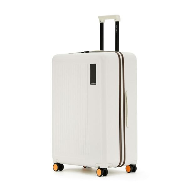 MOKOBARA The Transit Luggage Poly-Carbonate Hard Sided 8 Silent Ninja Wheels for Travelling (Still Loading Brownray (Limited Edition), Check-in Large)