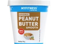 MYFITNESS Original Classic Peanut Butter Smooth 510g | 21g Protein to Boost Energy | Tasty & Healthy Nut Butter Spread | Vegan | Cholesterol Free, Gluten Free | Zero Trans Fat | Creamy Peanut Butter