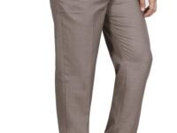 Mc Henry Men's Classic Solid Formal Comfort/Regular Fit Stretchable Wrinkle Free Trousers