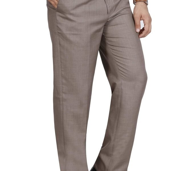 Mc Henry Men's Classic Solid Formal Comfort/Regular Fit Stretchable Wrinkle Free Trousers