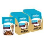 Meat Up Adult Wet Dog Food (8 x 70g) 560g + 560g (Free) 1120g| Real Chicken in Gravy| Buy 1 Get 1 | Healthy Digestion | Promotes Health & Vitality | Complete and Balanced Meal