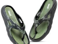 Men Cushioned Thong Slippers with Soft Footbed, Lightweight Comfortable Everyday Wear Slippers, Flexible Sole for Indoor Outdoor Use and Relaxed Walking