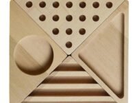 Multipurpose Wooden Desk Organizer – Elegant Desktop Tray for Pens, Sticky Notes, Paper Clips & More Sleek & Compact Stationery Tray for Office, School or Home Use (6)