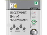 MuscleBlaze Biozyme Daily Multivitamin (90 Tablets) | 5-in-1 Supplement with Vitamins, Minerals, Joint, T-Booster Blend