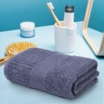 Mush Moso Collection Bamboo Towels for Bath Large Size | 450 GSM Bamboo Bath Towel for Men & Women | Soft, Highly Absorbent & Quick Dry | 70 X 140 cms (Moon Grey)