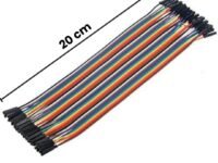 MySkillShaala Female to Female Jumper Wires - Pack of 80 of Flexible Dupont Wires for Breadboard, Arduino, and Electronics Projects