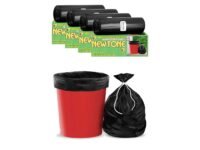 Newtone Garbage Bags | Medium 19 x 21 Inches | 120 Bags (30 Bags X 4 Rolls) | Dustbin/Trash bin | Box Packing | (Black) - Perforated Box for Easy Dispensing
