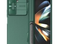 Nillkin Case for Samsung Galaxy Z Fold 5 (7.6" Inch) Camshield Fold Bracket Version Camera Slider Inbuilt Stand Green Color - Polycarbonate