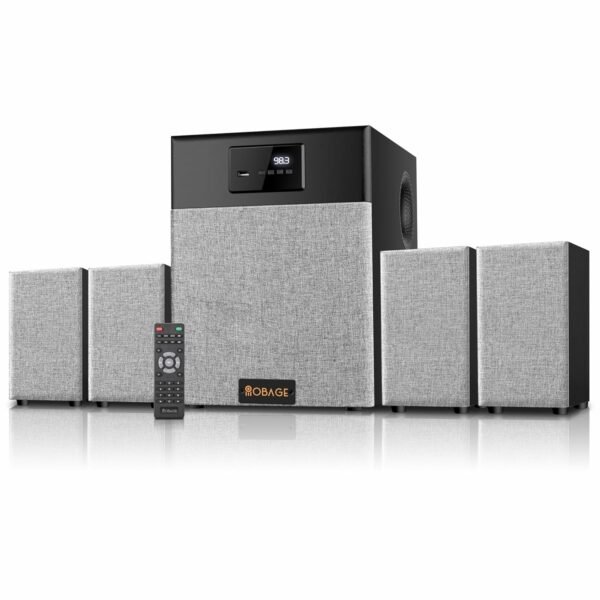 OBAGE Classic-6 4.1 Home Theatre System | 120W Output | HDMI ARC, Optical in, Bluetooth 5.3, USB, FM, AUX | Deep Bass Surround Sound for TV, Music & Movies