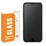 OpenTech Matte Tempered Glass Screen Protector Compatible For Iphone 6 / 6S / 7/8 With Installation Kit (Full Matte Glass Only For Main Display Screen Area) for Smartphone