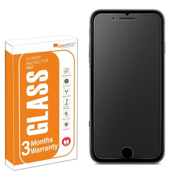 OpenTech Matte Tempered Glass Screen Protector Compatible For Iphone 6 / 6S / 7/8 With Installation Kit (Full Matte Glass Only For Main Display Screen Area) for Smartphone