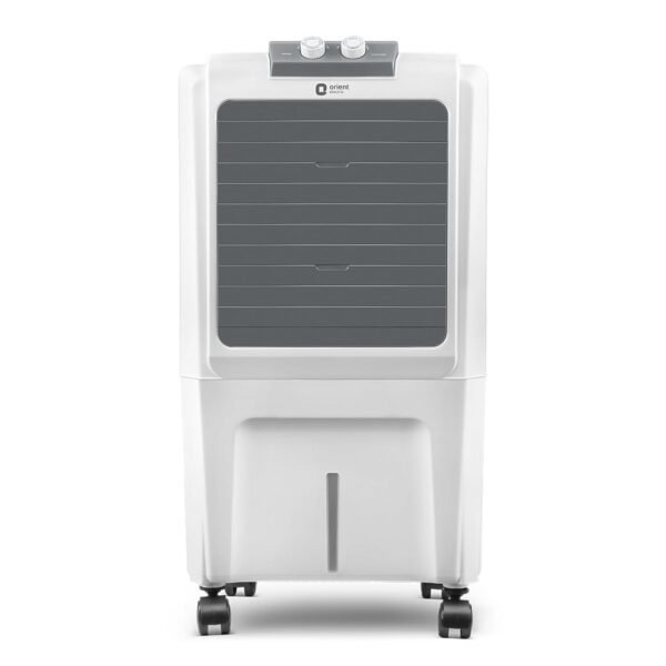 Orient Electric Durachill 40 L Portable Air Cooler For Home | Densenest Honeycomb Pads |More Air Delivery | Fully Collapsible Louvers |Inverter Compatible | 1 Year Warranty by Orient | White & Grey