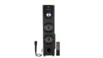 PS-5144 Home Theater Speaker System with Bluetooth 5.0, 80W Power Output, Dual 4 Inch Speakers, 5.25 Inch Woofer, USB Playback, FM Radio, Wired Microphone, Remote Control, Digital Display.