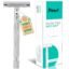 Pearl Shaving Double Edge Safety Razor (SS-01 CC-CHROME) made with Brass Metal- Classic & Traditional | Complimentary Blade Refills | Shaving Kit | Holi Gift Option