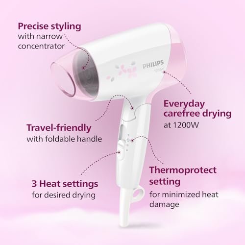 Philips Hair Dryer (HP8120/00) (Pink_Free Size)