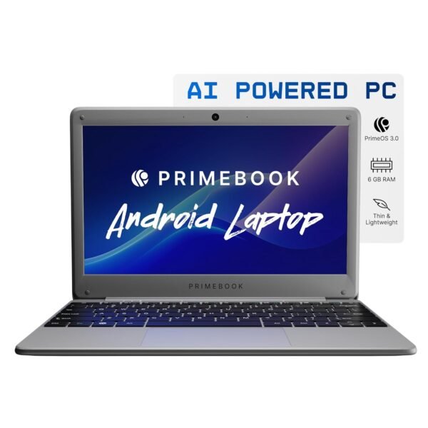 Primebook 2 Neo (2026) | 6GB RAM, 128GB Storage (Upgradable Upto 512GB) | MediaTek Helio G99 | Android 15 (PrimeOS3.0) | in-Built AI | 11.6” Thin & Light Laptop | Type-C, USB, MicroSD Ports