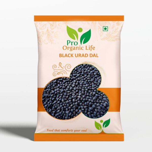 Pro Organic Life whole black gram lentils sabut urad dal kala dal 450 grm