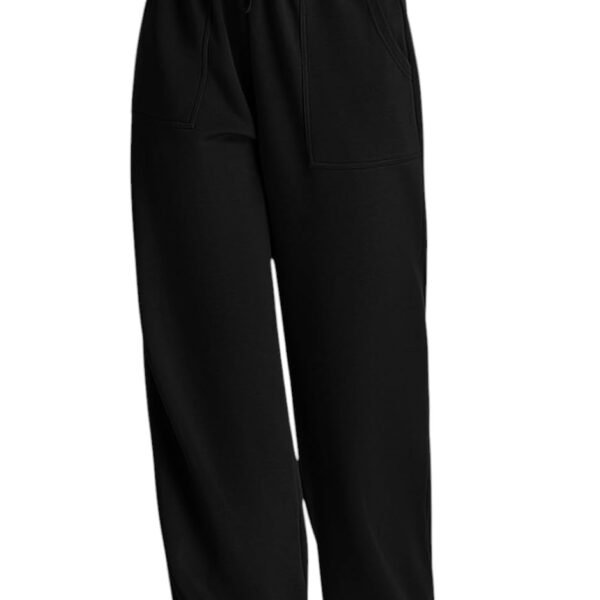 Q - RIOUS Women's Wide Leg High Waisted Baggy Lounge Sweat Pants Drawstring Athletic Flared Joggers with Pockets