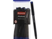Reynolds DOMINAR BP 20 CT JAR - BLUE Ball Pen I Lightweight Ball Pen With Comfortable Grip for Extra Smooth Writing I School and Office Stationery