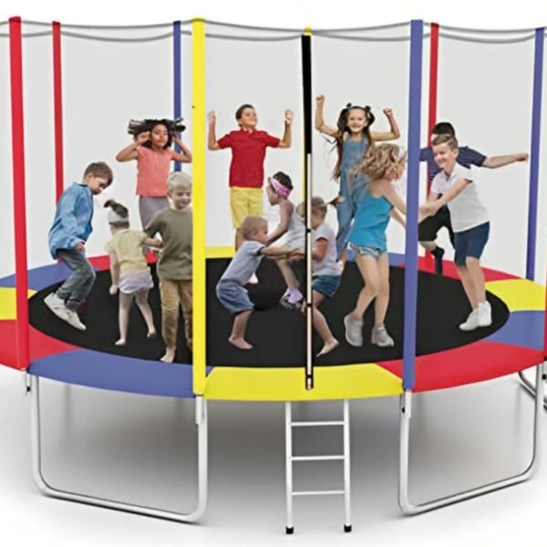 STEP OVER 6FT,8FT,10FT,12FT, 14FT, 16FT Trampoline (16 FEET) for Kids|Adults || Indoor/Outdoor (Supports Upto 375 kgs)||Enclosure net and Poles Safety Jumping Mat||Heavy Duty||2026 Edition