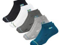SWAGR Ankle Socks for Men & Women, Multicolor, Pack of 5, Free Size