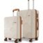 Safari Pentagon Pro 8 Wheels Set of 2, (Cabin + Medium) Trolley Bag, Hard Case Polypropylene, 360º Wheeling Luggage, Suitcase for Travel, Trolley Bags for Travel, Luxury Beige