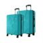 Safari Pentagon Pro 8 Wheels Spinner Set of 2 (Cabin + Medium) Trolley Bags, Hard Case Polypropylene, 360º Wheeling Luggage for Men & Women, Suitcase for Travel, Trolley Bags for Travel, Cyan