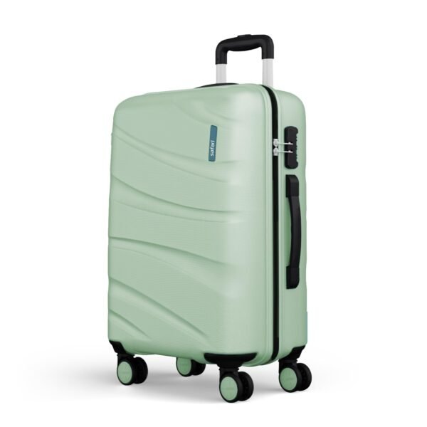 Safari Persia 8 Wheels 77cm Large Checkin Trolley Bag, Hard Case, Polycarbonate, 360 Degree Wheeling System Luggage, Travel Suitcase, Jade Green