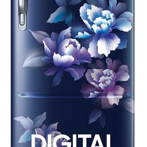 Samsung 183 L, 4 Star, Digital Inverter, Direct-Cool Single Door Refrigerator (RR20C1824HV/HL, Himalaya poppy Blue, Base Stand Drawer)