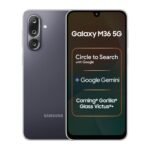 Samsung Galaxy M36 5G Mobile (Velvet Black, 8GB RAM, 256GB Storage) | Google Gemini| Gorilla Glass Victus+ | 7.7mm | AI Enhanced 50MP OIS Triple Camera| Nightography| Lag-free Gaming | Without Charger
