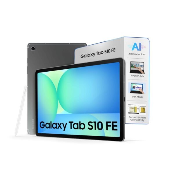 Samsung Galaxy Tab S10 FE [Smartchoice], S Pen in-Box, 27.7 cm (10.9 inch) Display, AI Writing, Desktop Mode, Pre Loaded Pro Apps, 8 GB RAM, 128 GB Storage, Wi-Fi Tablet, Gray