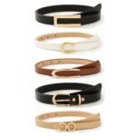 Shining Diva Fashion Leather Belts For Women And Girls 5 Pcs Combo Stylish Waist Belt For Dresses Jeans (16910LB)