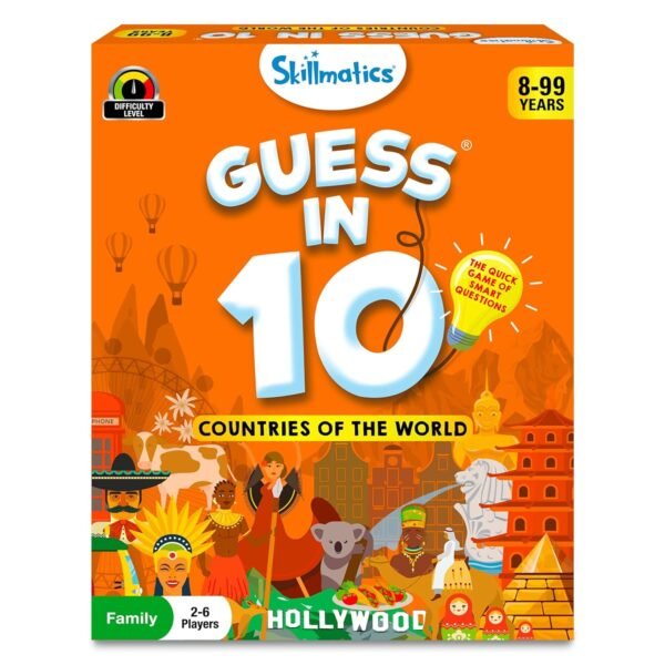 Skillmatics Guess in 10 Countries of the World, Perfect for Boys, Girls, Kids & Families Who Love Card Games, Educational Toys, Board Games, Trivia, Gifts for Ages 8, 9, 10 & Up