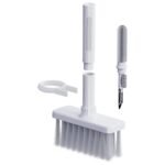 Sounce Cleaning Soft Brush Keyboard Cleaner 5-in-1 Multi-Function Computer Cleaning Tools Kit Corner Gap Duster Keycap Puller for Bluetooth Earphones Lego Laptop AirPods Pro Camera Lens (White)