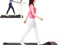 Sparnod Fitness STH-3002 Home Use Walking Pad & Treadmill | Compact, Ultra-Slim, Ready to Use | Shock Absorption | LED Display | 2% Manual Incline | 100 Kg Capacity
