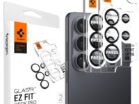 Spigen EZ Fit Optik Pro Tempered Glass Camera Lens Protector Guard for Galaxy S26 Ultra - Black [2 Pack]