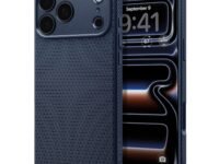 Spigen Liquid Air Back Cover Case Compatible with iPhone 17 Pro Max (TPU | Navy Blue)