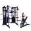 Steel Multi Home Gym FTS-108 - Functional Trainer with Adjutable Exercise Gym Bench MB-900| for Commercial Gym Or Home Gym, Black